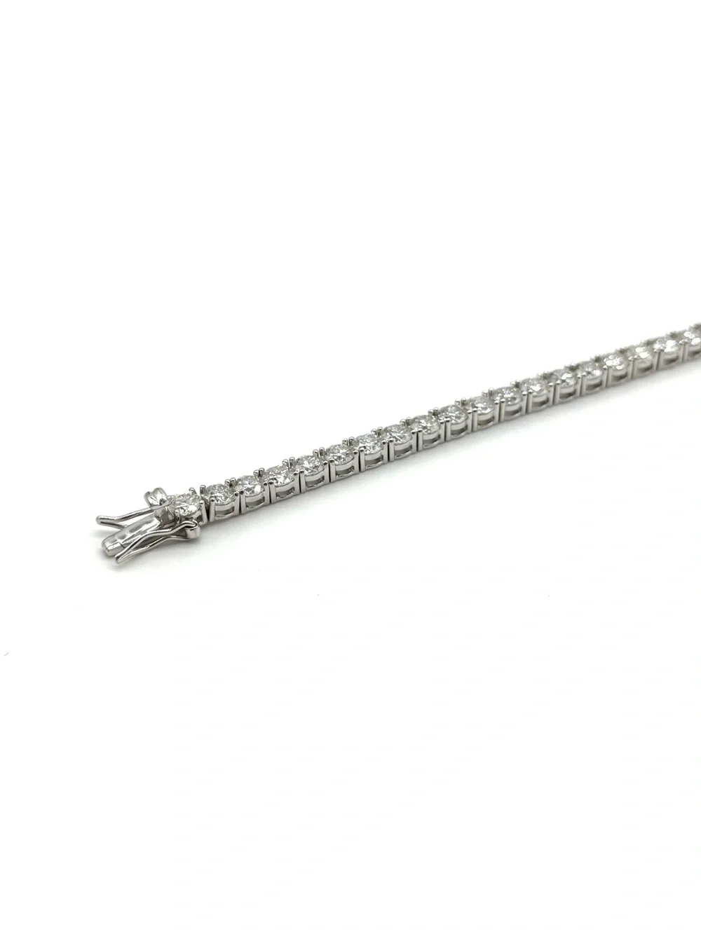 925 Silver, 14.4CTW Moissanite Tennis Bracelet - 8